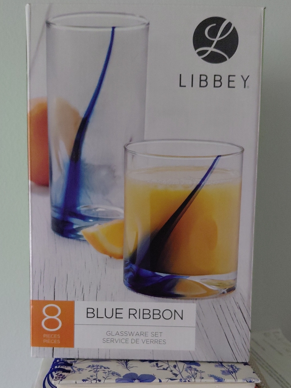 Libbey Blue Ribbon Glassware Set Tumbler Set 12.5 Oz & 16.7 Oz